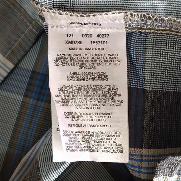 🆕Columbia Men's Kestrel Trail II Plaid Zipper S/S Shirt, Medium - Fossil, NWT - Picture 5 of 6